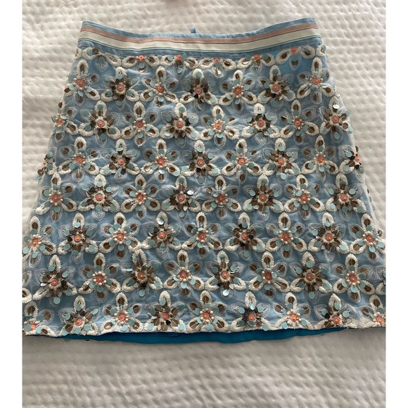 NWT - Anthropologie Beaded Mini Skirt - Picture 1 of 4